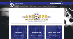 Desktop Screenshot of andoversoccer.org
